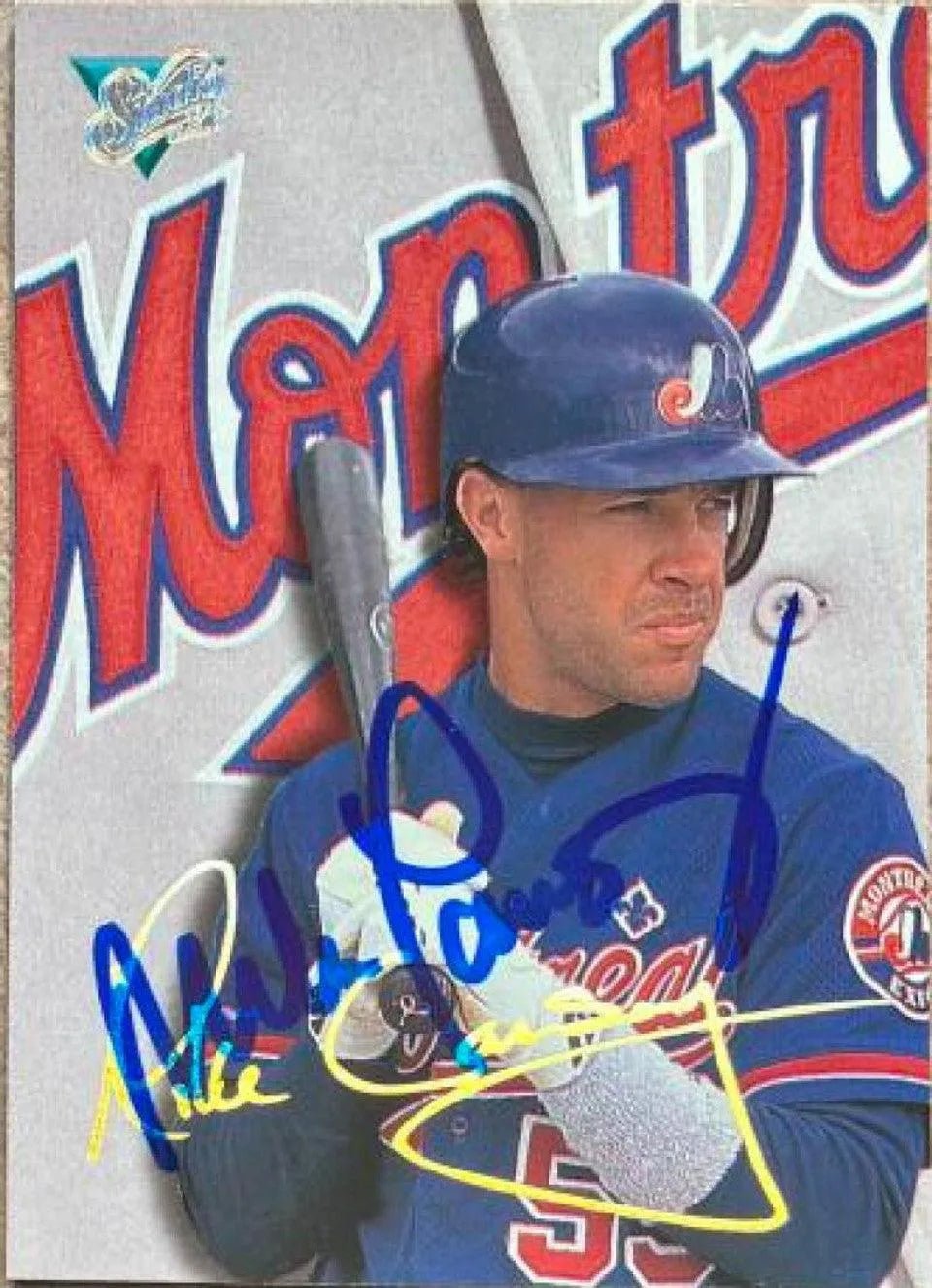 Mike Lansing Signed 1993 Studio Baseball Card - Montreal Expos