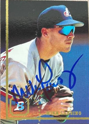 Mike Lansing Signed 1994 Bowman Baseball Card - Montreal Expos