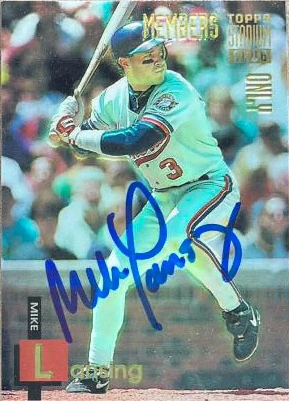 Mike Lansing Signed 1994 Stadium Club Members Only Baseball Card - Montreal Expos