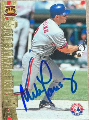 Mike Lansing Signed 1997 Pacific Baseball Card - Montreal Expos