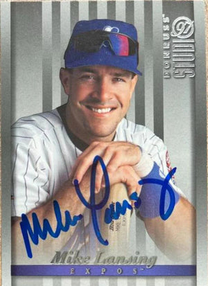 Mike Lansing Signed 1997 Studio Baseball Card - Montreal Expos