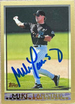 Mike Lansing Signed 1998 Topps Baseball Card - Colorado Rockies
