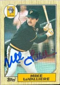 Mike Lavalliere Signed 1987 Topps Tiffany Baseball Card - Pittsburgh Pirates