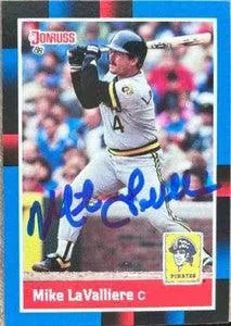Mike Lavalliere Signed 1988 Donruss Baseball Card - Pittsburgh Pirates