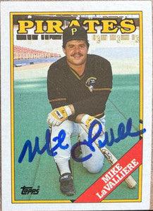 Mike Lavalliere Signed 1988 Topps Baseball Card - Pittsburgh Pirates - PastPros