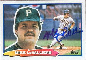 Mike Lavalliere Signed 1988 Topps Big Baseball Card - Pittsburgh Pirates - PastPros