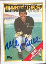 Mike Lavalliere Signed 1988 Topps Tiffany Baseball Card - Pittsburgh Pirates