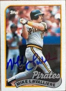Mike Lavalliere Signed 1989 Topps Baseball Card - Pittsburgh Pirates