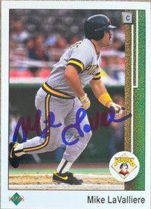 Mike Lavalliere Signed 1989 Upper Deck Baseball Card - Pittsburgh Pirates - PastPros
