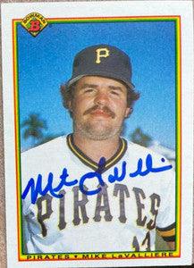 Mike Lavalliere Signed 1990 Bowman Baseball Card - Pittsburgh Pirates - PastPros