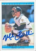 Mike Lavalliere Signed 1992 Donruss Baseball Card - Pittsburgh Pirates