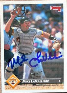 Mike Lavalliere Signed 1993 Donruss Baseball Card - Pittsburgh Pirates - PastPros