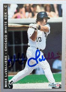 Mike Lavalliere Signed 1993 Fleer Final Edition Baseball Card - Chicago White Sox - PastPros