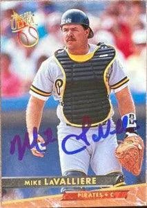 Mike Lavalliere Signed 1993 Fleer Ultra Baseball Card - Pittsburgh Pirates