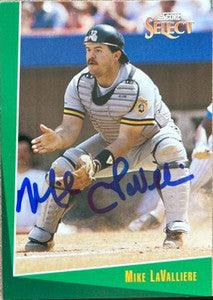 Mike Lavalliere Signed 1993 Score Select Baseball Card - Pittsburgh Pirates - PastPros