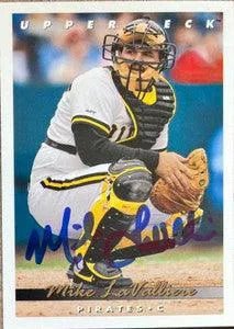 Mike Lavalliere Signed 1993 Upper Deck Baseball Card - Pittsburgh Pirates