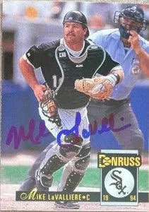 Mike Lavalliere Signed 1994 Donruss Baseball Card - Chicago White Sox