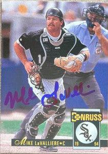 Mike Lavalliere Signed 1994 Donruss Baseball Card - Chicago White Sox - PastPros