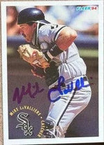 Mike Lavalliere Signed 1994 Fleer Baseball Card - Chicago White Sox