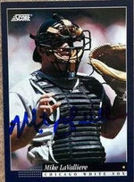 Mike Lavalliere Signed 1994 Score Baseball Card - Chicago White Sox