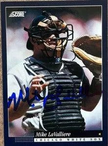 Mike Lavalliere Signed 1994 Score Baseball Card - Chicago White Sox