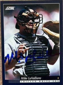Mike Lavalliere Signed 1994 Score Baseball Card - Chicago White Sox - PastPros