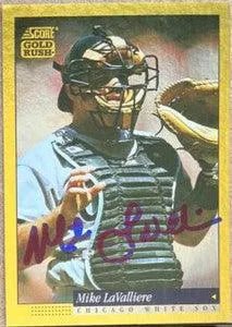 Mike Lavalliere Signed 1994 Score Gold Rush Baseball Card - Chicago White Sox