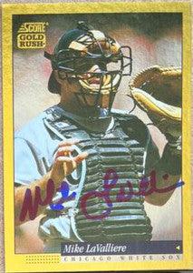 Mike Lavalliere Signed 1994 Score Gold Rush Baseball Card - Chicago White Sox - PastPros