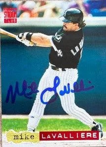 Mike Lavalliere Signed 1994 Stadium Club Baseball Card - Chicago White Sox