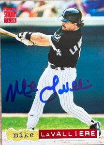 Mike Lavalliere Signed 1994 Stadium Club Baseball Card - Chicago White Sox - PastPros