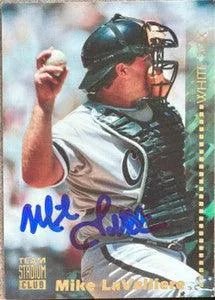 Mike Lavalliere Signed 1994 Stadium Club Team Baseball Card - Chicago White Sox