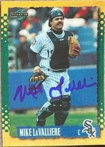 Mike Lavalliere Signed 1995 Score Gold Rush Baseball Card - Chicago White Sox