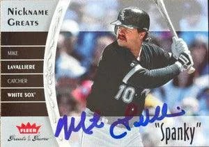 Mike Lavalliere Signed 2006 Fleer Nickname Greats of the Game Baseball Card - Chicago White Sox