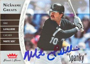 Mike Lavalliere Signed 2006 Fleer Nickname Greats of the Game Baseball Card - Chicago White Sox - PastPros