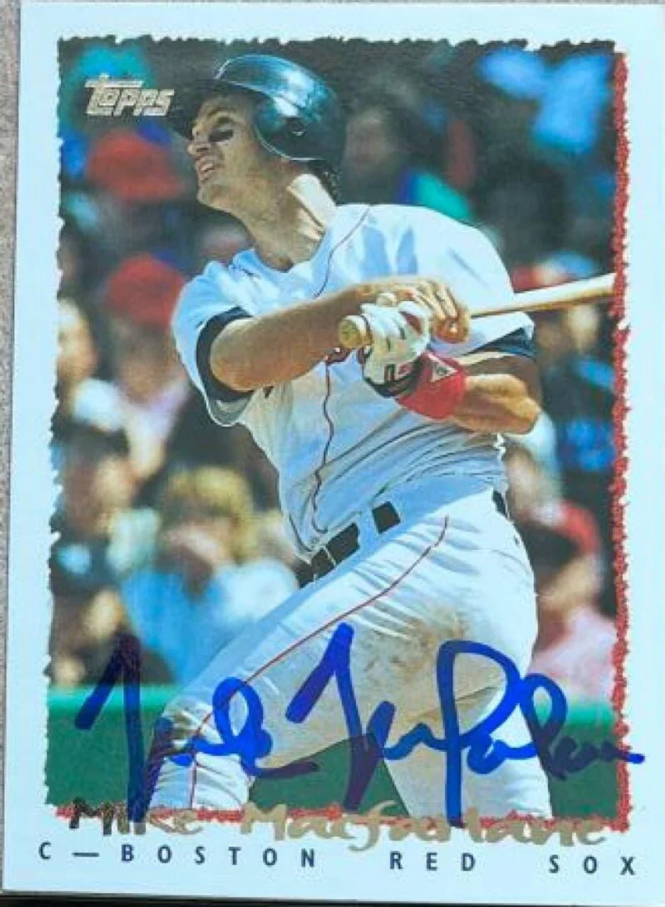 Mike MacFarlane Signed 1995 Topps Traded & Rookies Baseball Card - Boston Red Sox