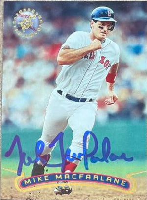 Mike MacFarlane Signed 1996 Stadium Club Baseball Card - Boston Red Sox
