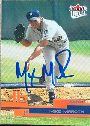 Mike Maroth Signed 2003 Fleer Ultra Baseball Card - Detroit Tigers