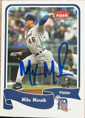 Mike Maroth Signed 2004 Fleer Tradition Baseball Card - Detroit Tigers #88