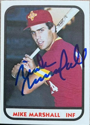 Mike Marshall Signed 1981 TCMA Baseball Card - Albuquerque Dukes