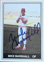 Mike Marshall Signed 1982 TCMA Baseball Card - Albuquerque Dukes