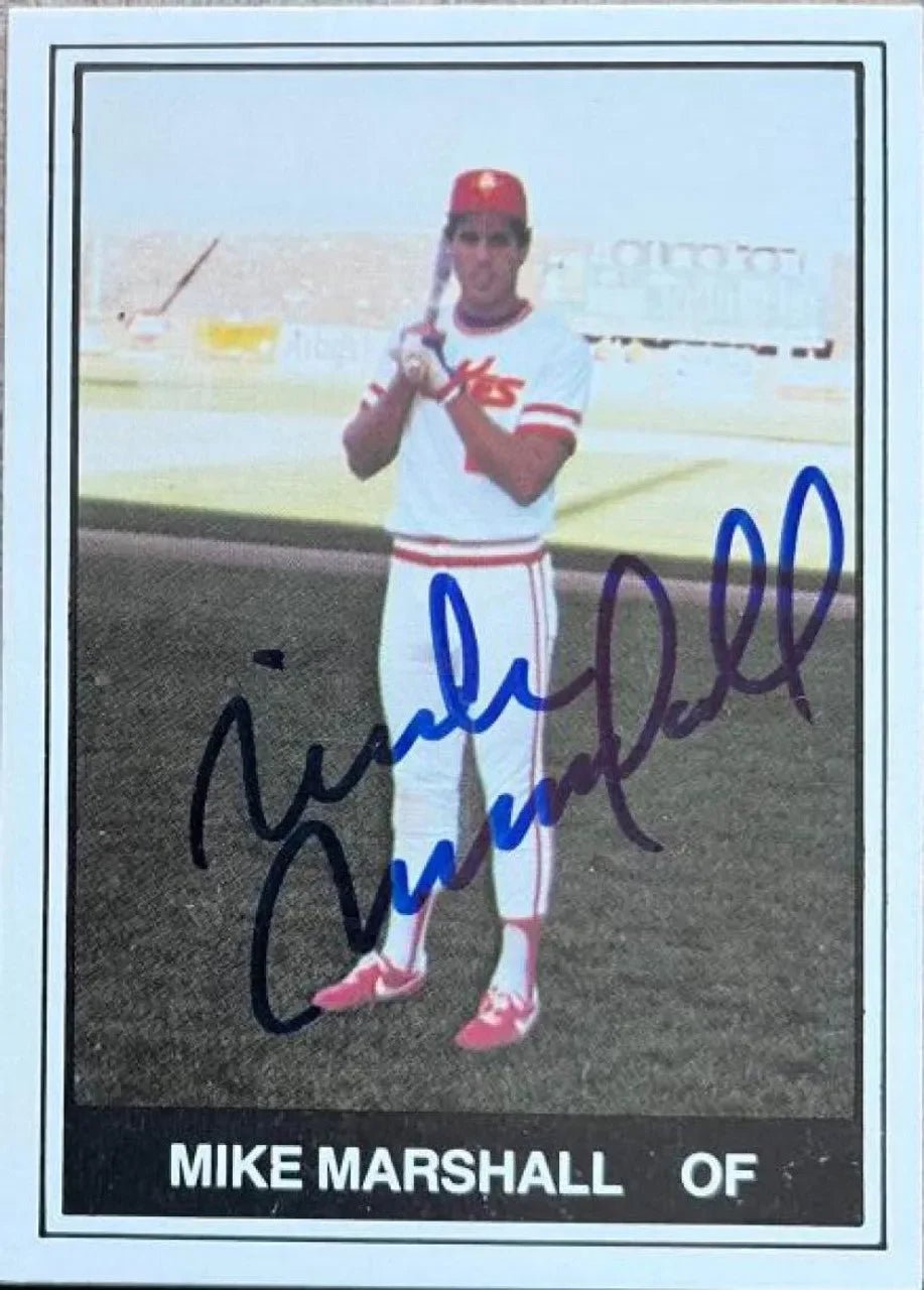 Mike Marshall Signed 1982 TCMA Baseball Card - Albuquerque Dukes