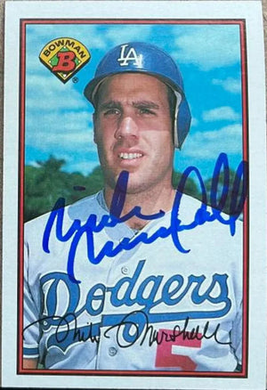 Mike Marshall Signed 1989 Bowman Baseball Card - Los Angeles Dodgers