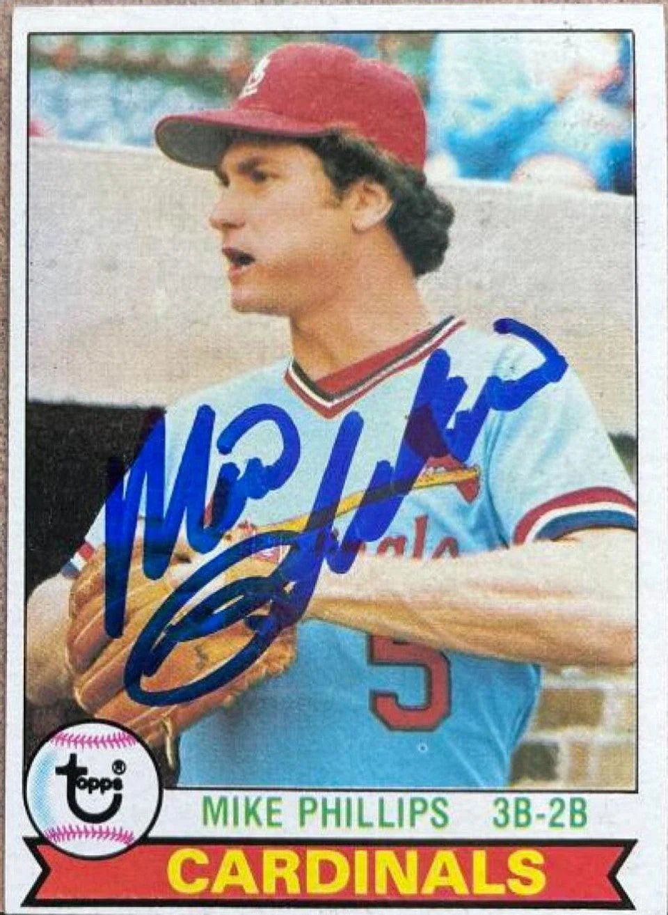 Mike Phillips Signed 1979 Topps Baseball Card - St Louis Cardinals