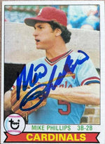 Mike Phillips Signed 1979 Topps Baseball Card - St Louis Cardinals