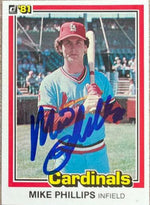 Mike Phillips Signed 1981 Donruss Baseball Card - St Louis Cardinals