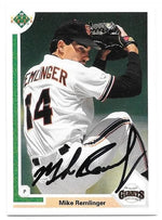 Mike Remlinger Signed 1991 Upper Deck Update Baseball Card - San Francisco Giants