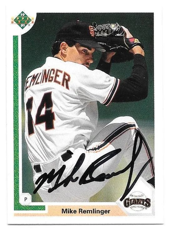 Mike Remlinger Signed 1991 Upper Deck Update Baseball Card - San Francisco Giants