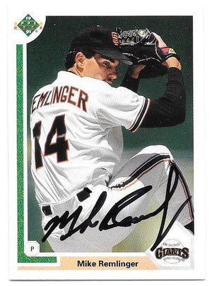 Mike Remlinger Signed 1991 Upper Deck Update Baseball Card - San Francisco Giants - PastPros