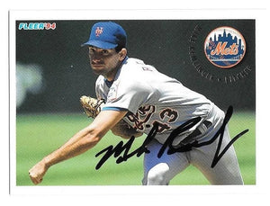 Mike Remlinger Signed 1994 Fleer Update Baseball Card - New York Mets