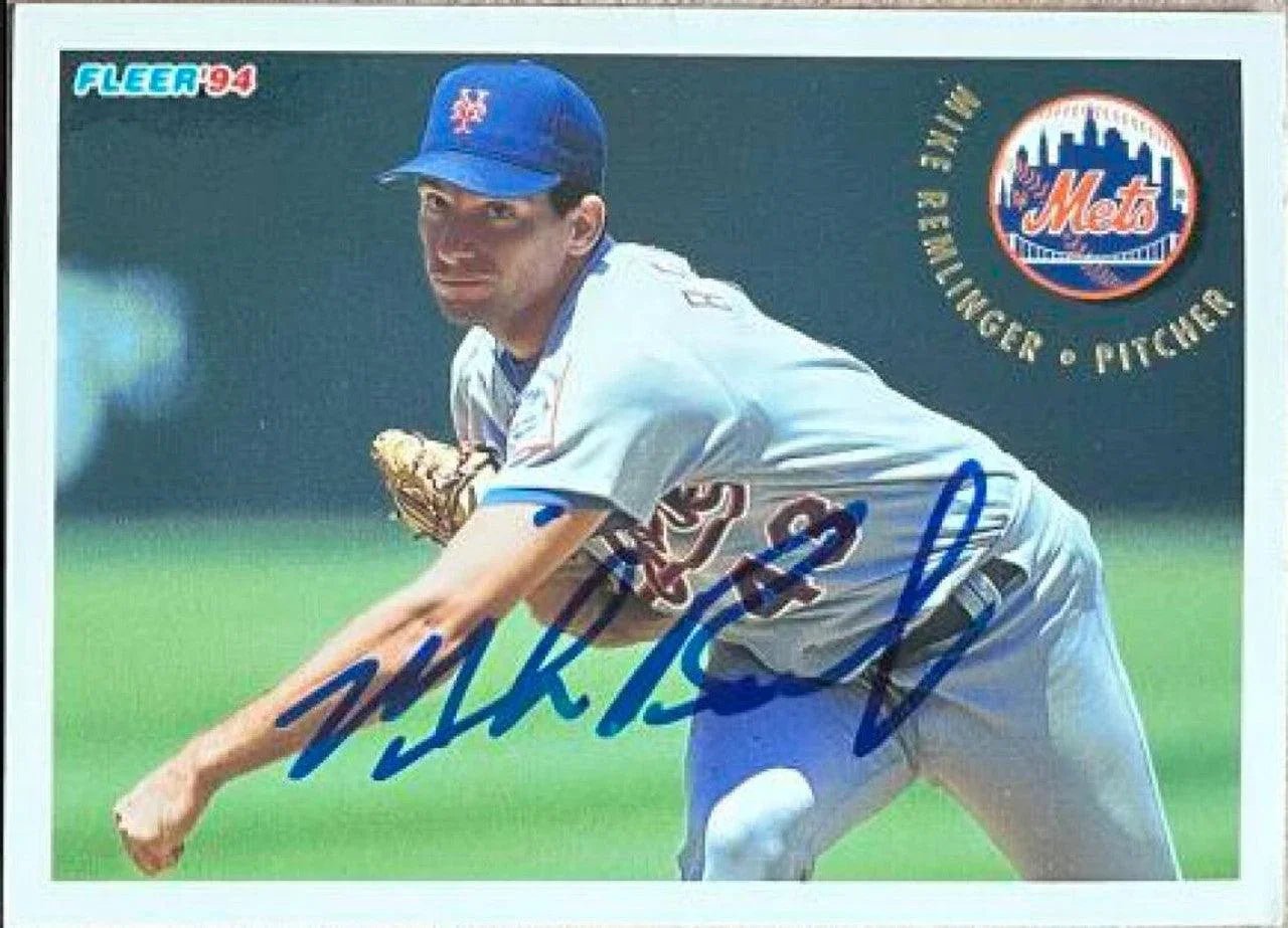 Mike Remlinger Signed 1994 Fleer Update Baseball Card - New York Mets